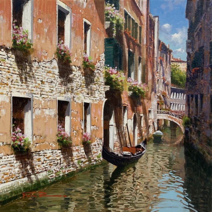 RAFFAELE FIORE: Venedig, Wasser in Türkis - Original