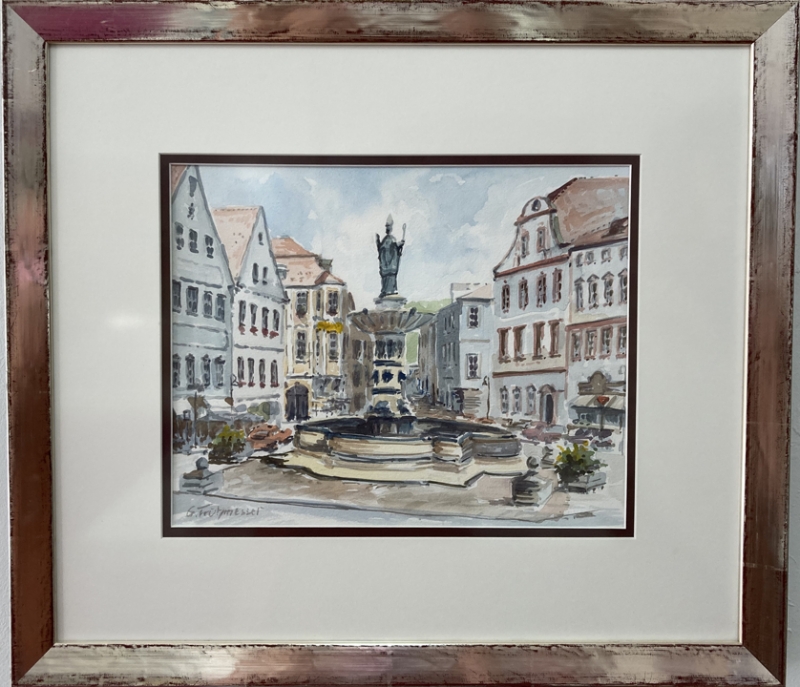 GÜNTHER FRÜHMESSER: Willibaldsbrunnen Marktplatz Eichstätt