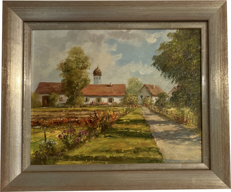 GÜNTHER FRÜHMESSER: Sommer im Dorf - gerahmt