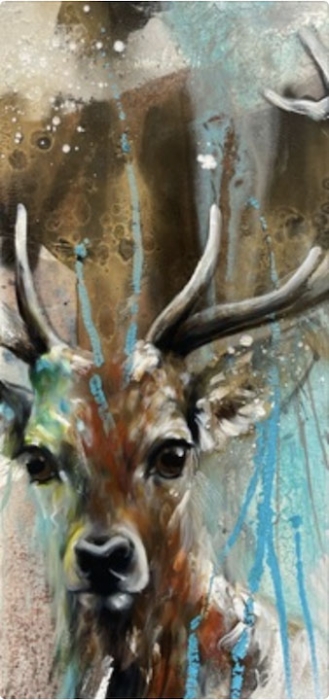 ILONA GRISS-SCHWÄRZLER: Deer gold (hoch)