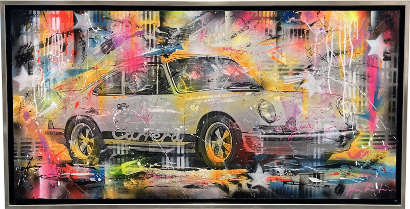 CHRISTIAN HENZE: Porsche Carrera (Metallplatte)