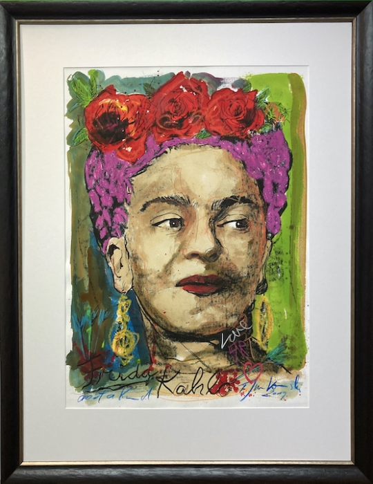 THOMAS JANKOWSKI: Frida Kahlo gerahmt