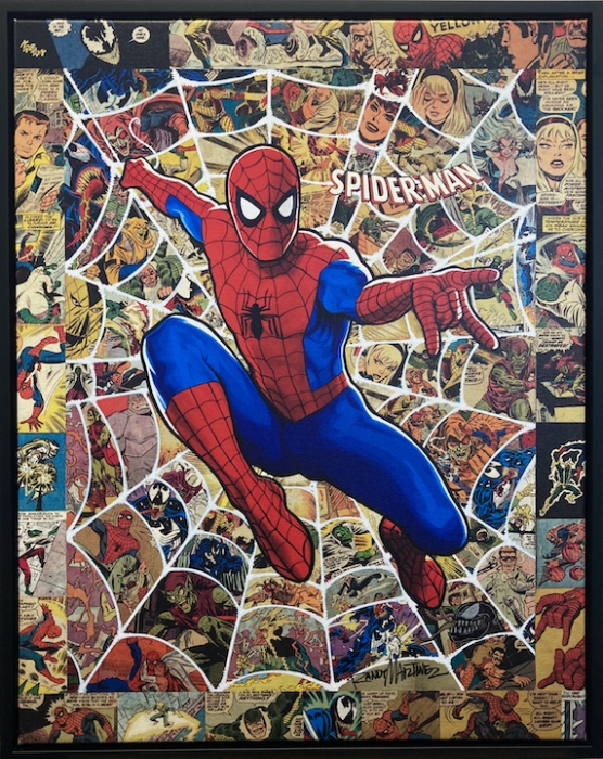 RANDY MARTINEZ: Legacy - Web of Spiderman - gerahmt