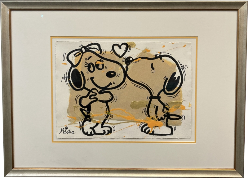 MICHA BAKER: Kiss (Original) gerahmt