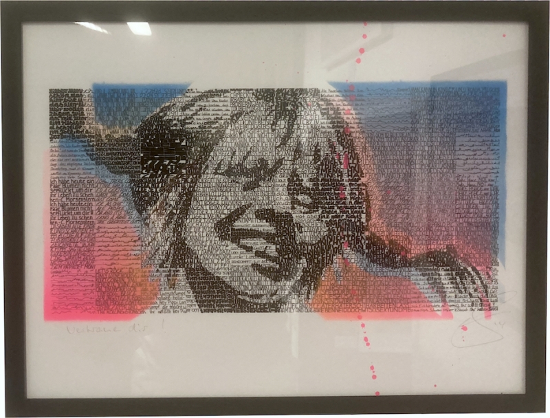 SAXA: Vertraue Dir! (Pippi Langstrumpf) - Overpainting