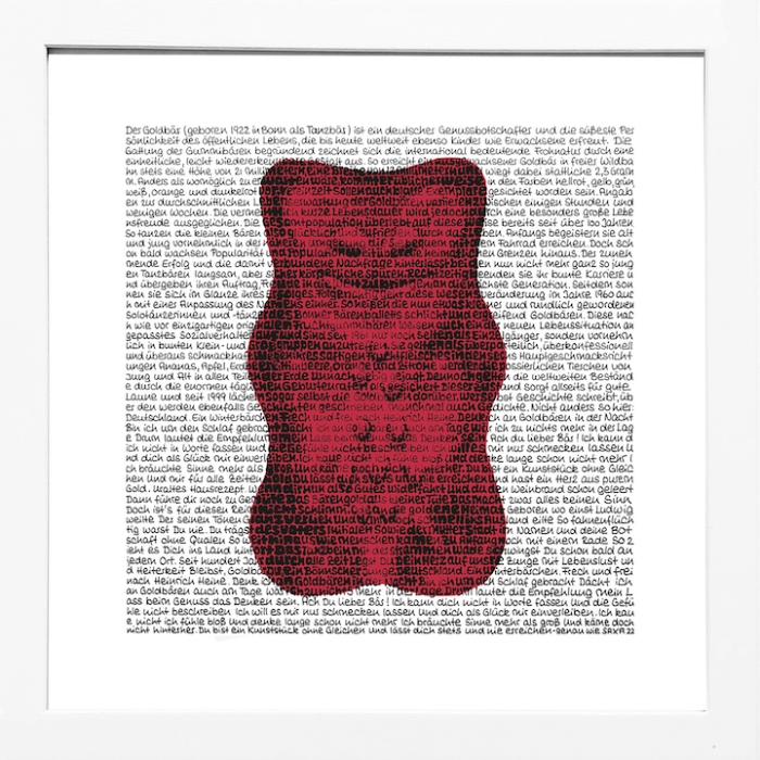 SAXA: Goldbär Himbeere (rot) - Mini