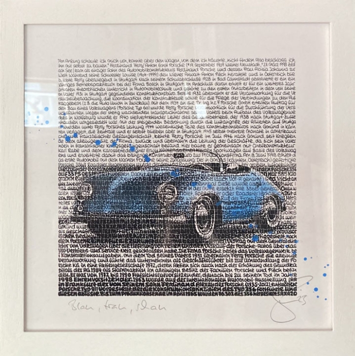 SAXA: Blau, trau, schau (Porsche 356) - Overpainting
