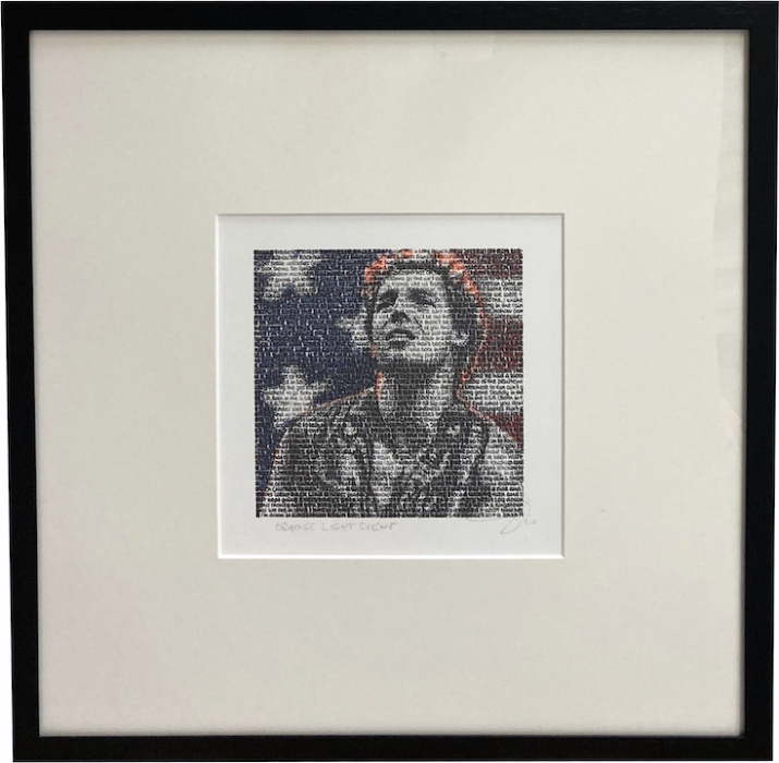 SAXA: Orange Light Night (Bruce Springsteen) - Overpainting