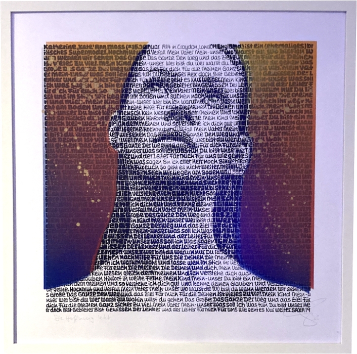 SAXA: Die Hoffnung lebt (Kate Moss) - Overpainting