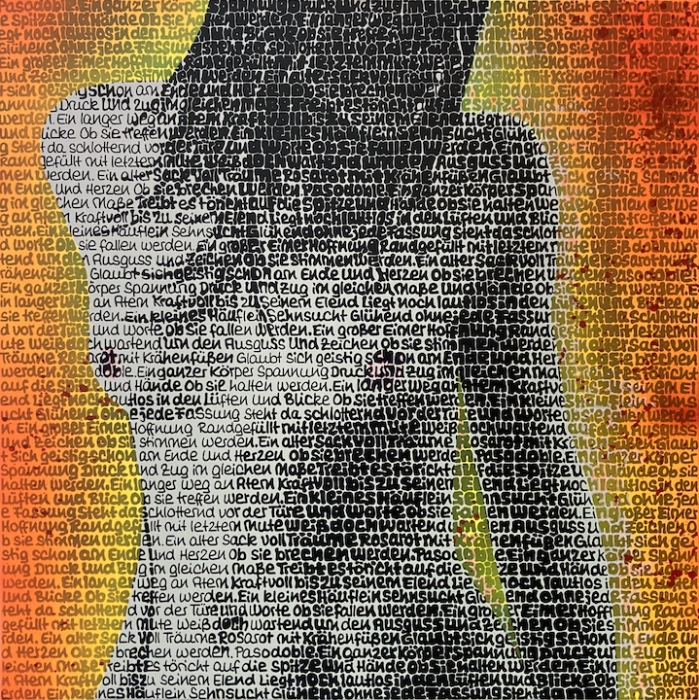 SAXA: Glühend ohne Fassung (Pasodoble) - Overpainting