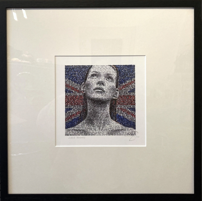 SAXA: Super Orange (Kate Moss) - Overpainting