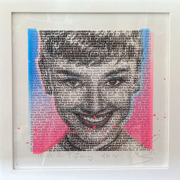SAXA: Trust in Tiffany (Audrey Hepburn 4) - Overpainting