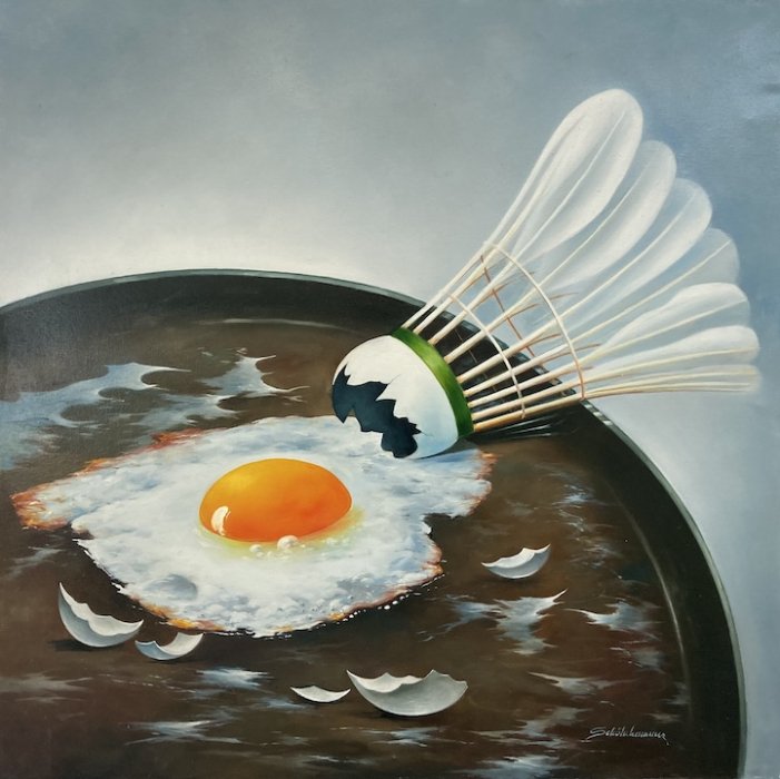 HEINZ SCHÖLNHAMMER: Badminton - Original