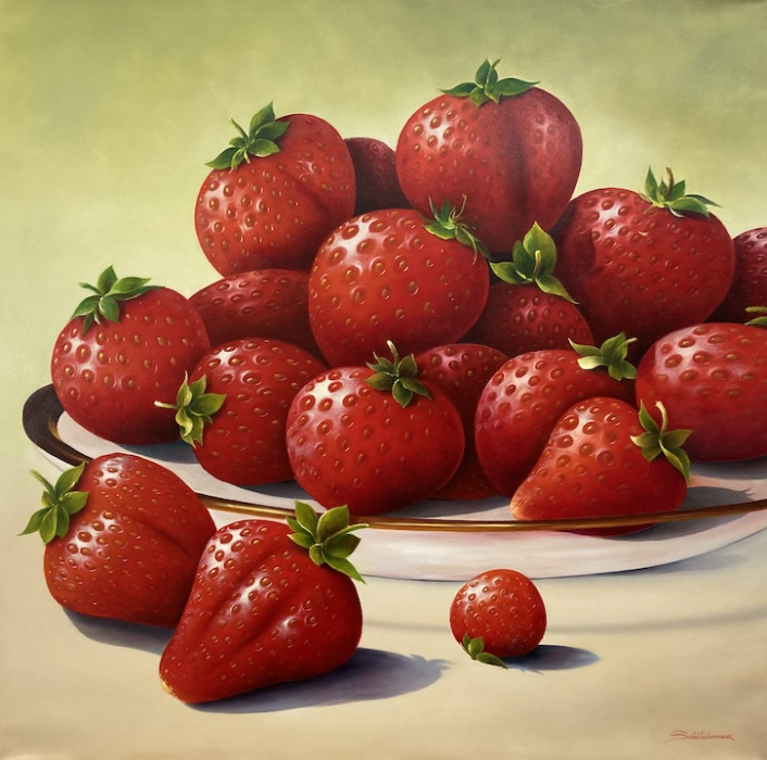 HEINZ SCHÖLNHAMMER: Erdbeeren - Original