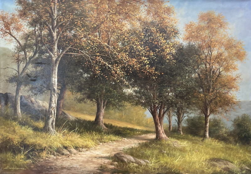 HEINZ SCHÖLNHAMMER: Herbstlandschaft - Original