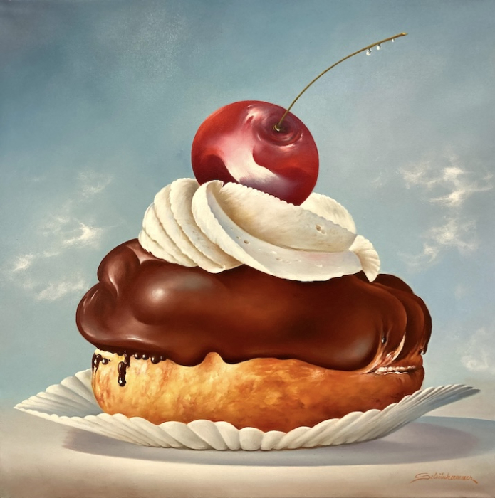 HEINZ SCHÖLNHAMMER: Kirsche auf Dessert - Original