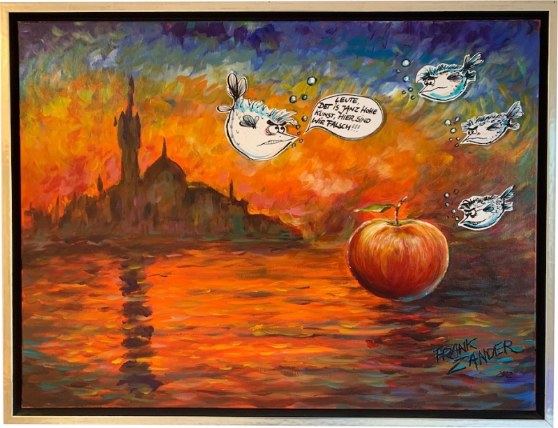 FRANK ZANDER: Apfel vor Venedig (Original)