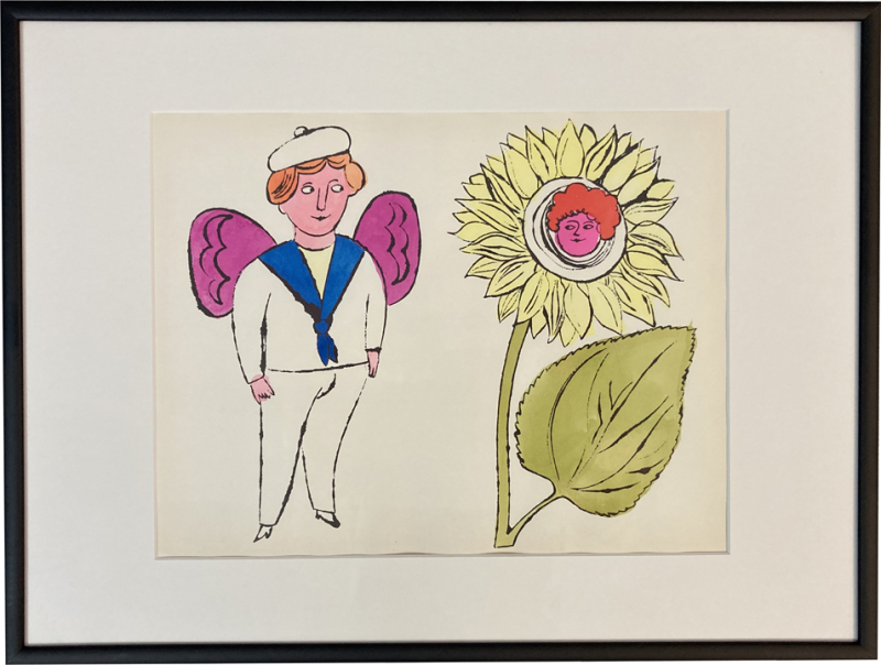 ANDY WARHOL: In the bottom of my garden, 1956 (Blume)