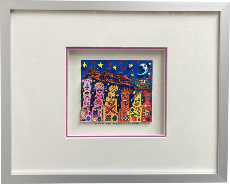 James Rizzi: WHEN SANTA COMES TO TOWN