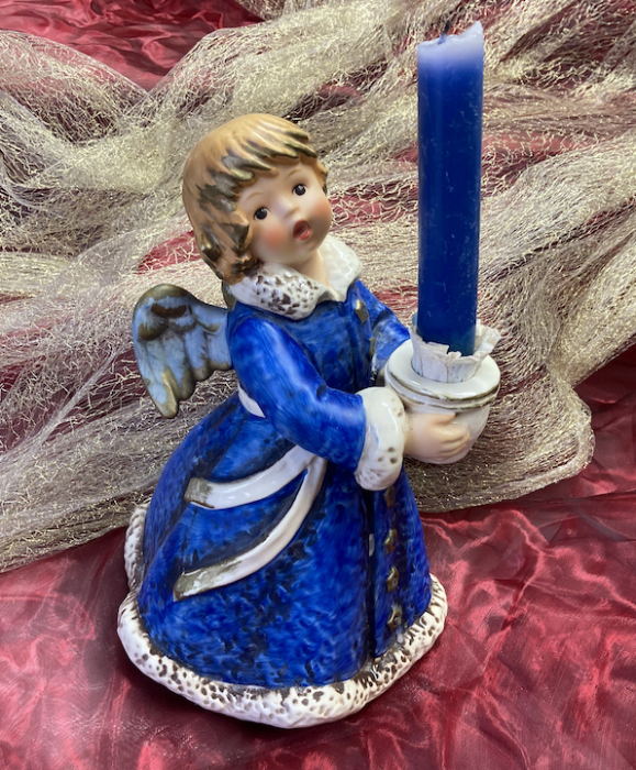 GOEBEL ENGEL: Tischengel blau