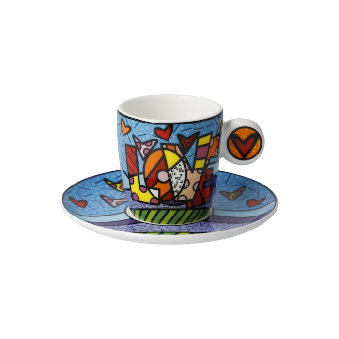 ROMERO BRITTO: Espressotasse - Love