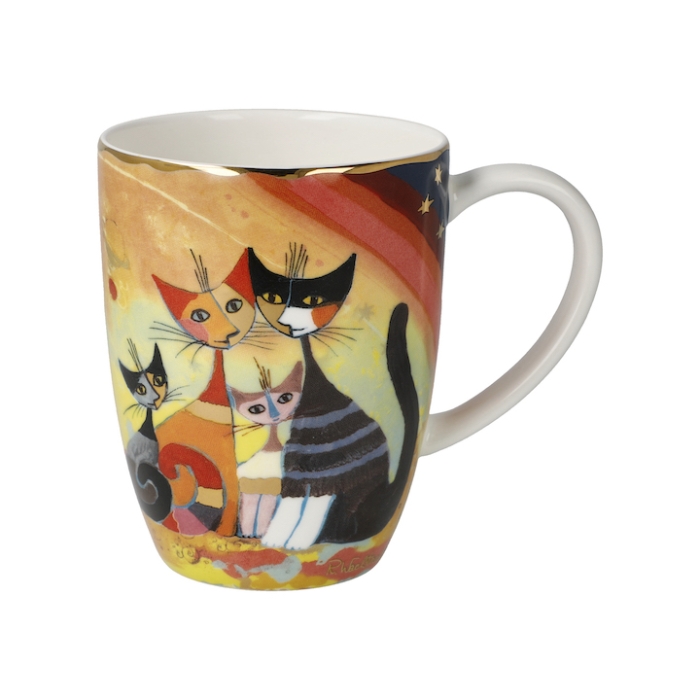 ROSINA WACHTMEISTER: Künstlertasse - Gatti in autunno